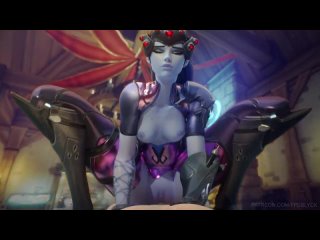 overwatch porno widowmaker rides cock